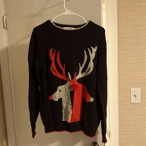Boden wool Christmas reindeer sweater